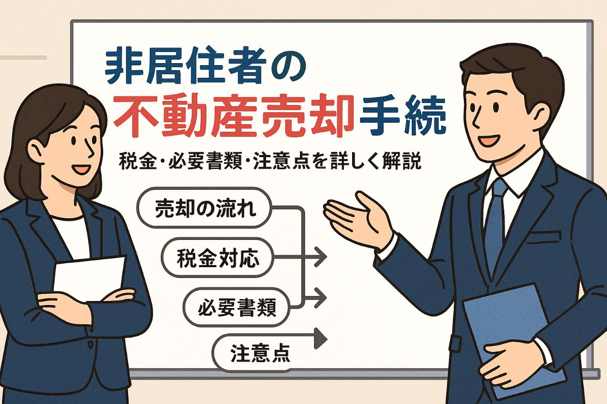 不動産売却に非居住者が対応する手続きと税金・必要書類の全解説