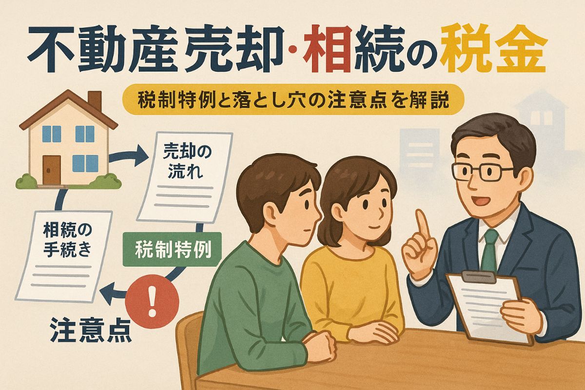 不動産の売却や相続で失敗しない流れと税金・特例の解説と注意点
