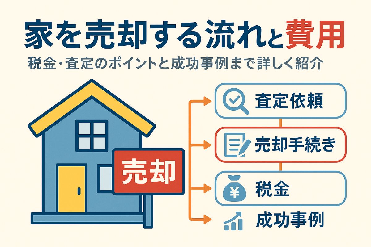 家を売却する流れと税金や費用・査定・成功事例を徹底解説
