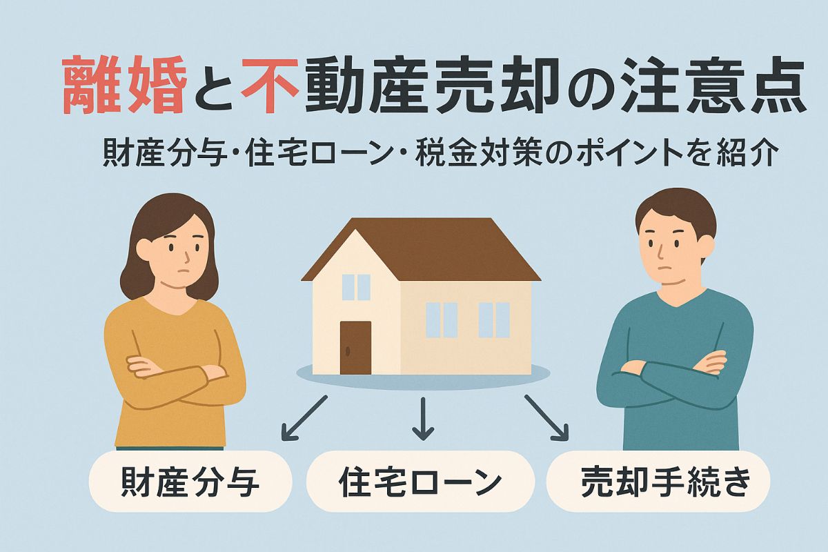 離婚における不動産売却の流れと注意点を徹底解説｜財産分与・住宅ローン・税金の対策ポイント
