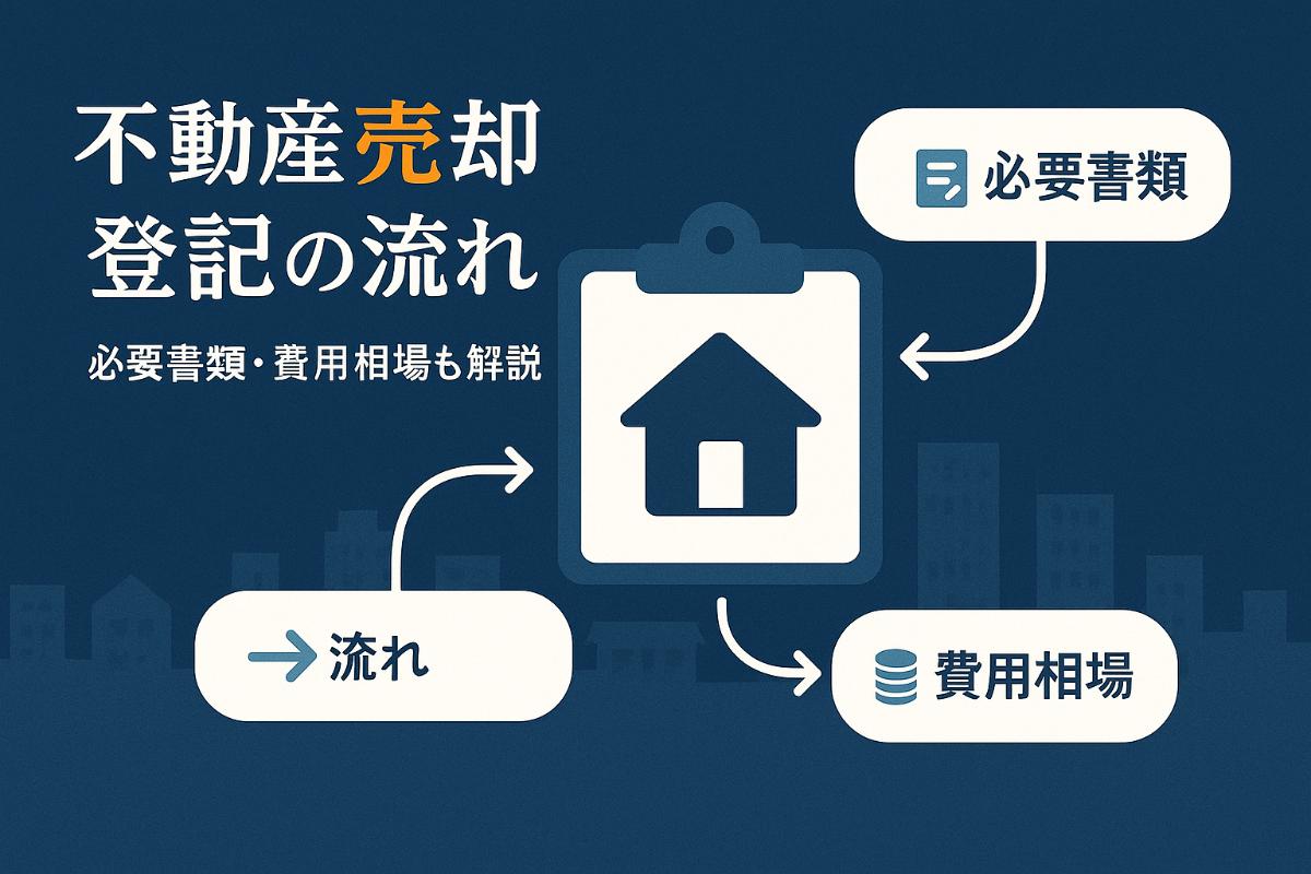 不動産売却の際の登記手続きの流れと必要書類・費用相場を詳しく解説