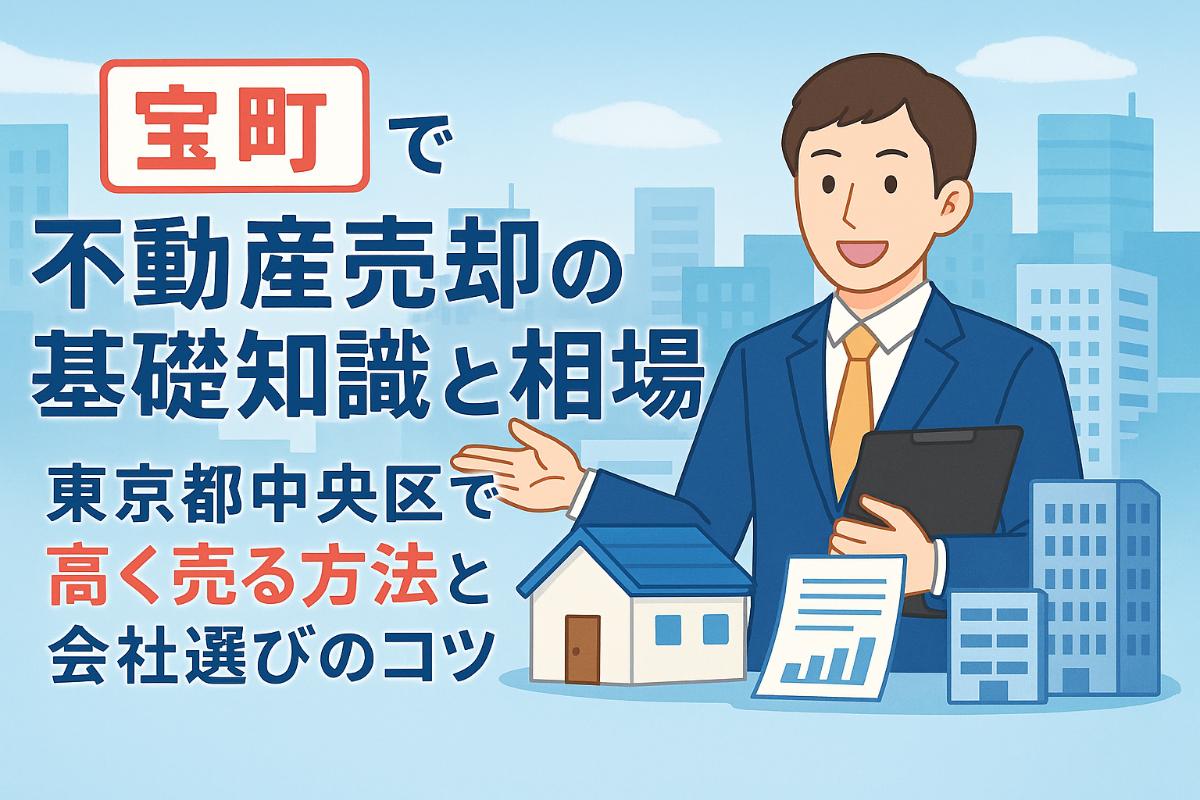 宝町駅で不動産売却の基礎知識と価格相場｜東京都中央区で高く売る方法と会社選びのコツ