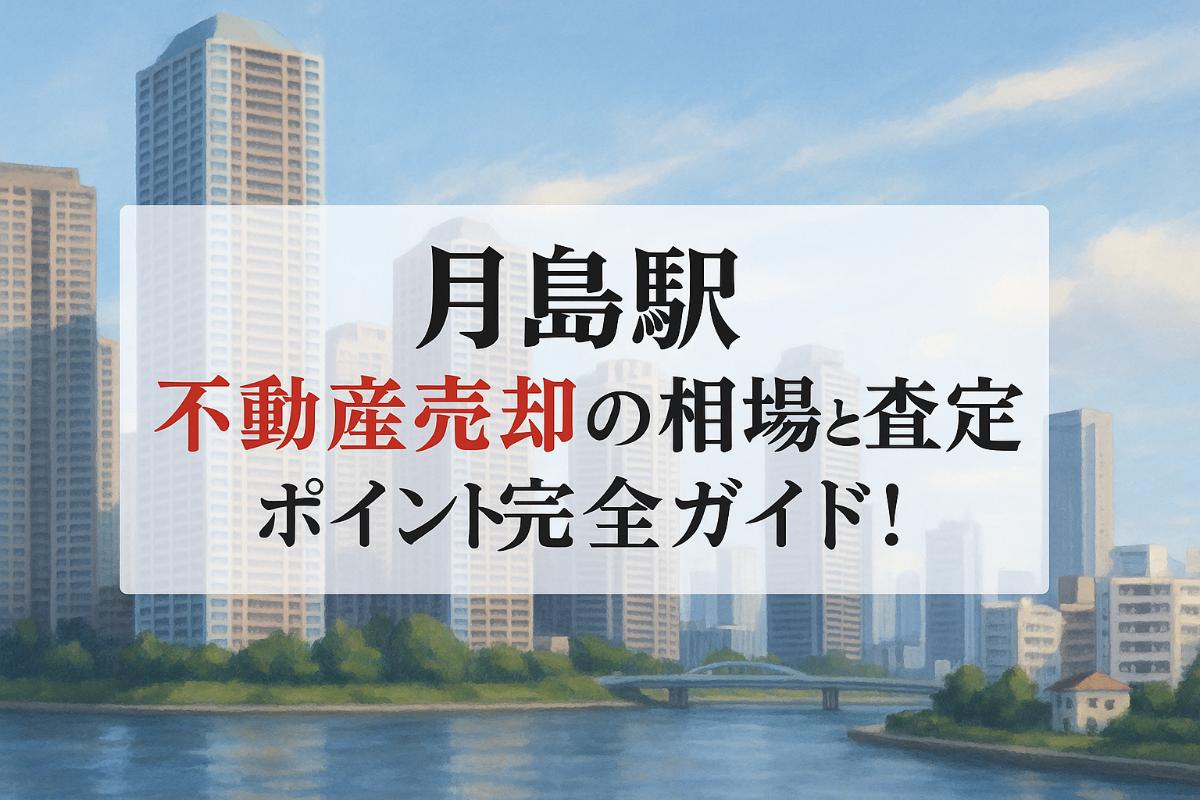 月島駅で不動産売却の相場と査定ポイント完全ガイド！マンション・戸建て・土地の成功戦略