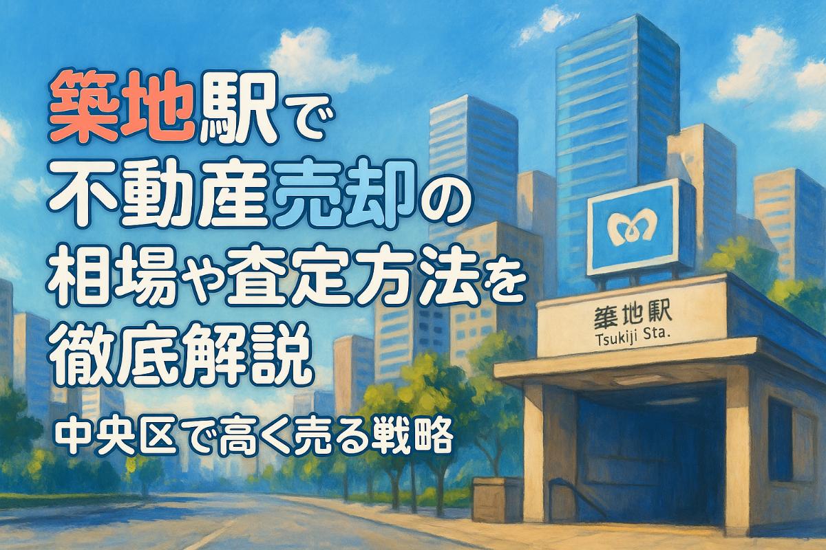 築地駅で不動産売却の相場や査定方法を徹底解説｜中央区で高く売る戦略