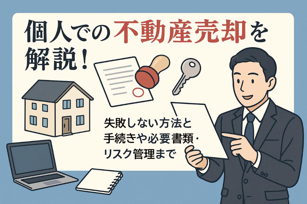 不動産売却を個人でする際に失敗しない方法とメリット・戦術解説！手続きや必要書類・リスク管理も網羅