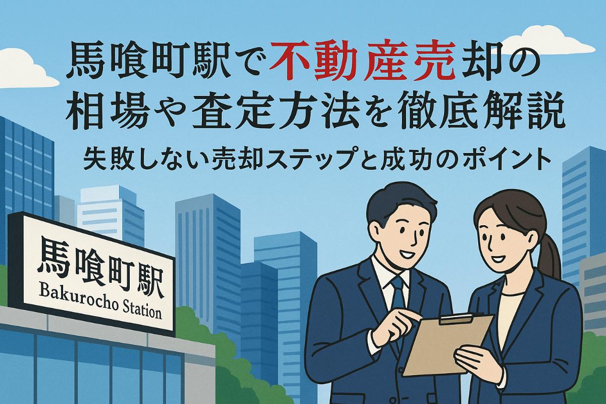 馬喰町駅で不動産売却の相場や査定方法を徹底解説｜失敗しない売却ステップと成功のポイント