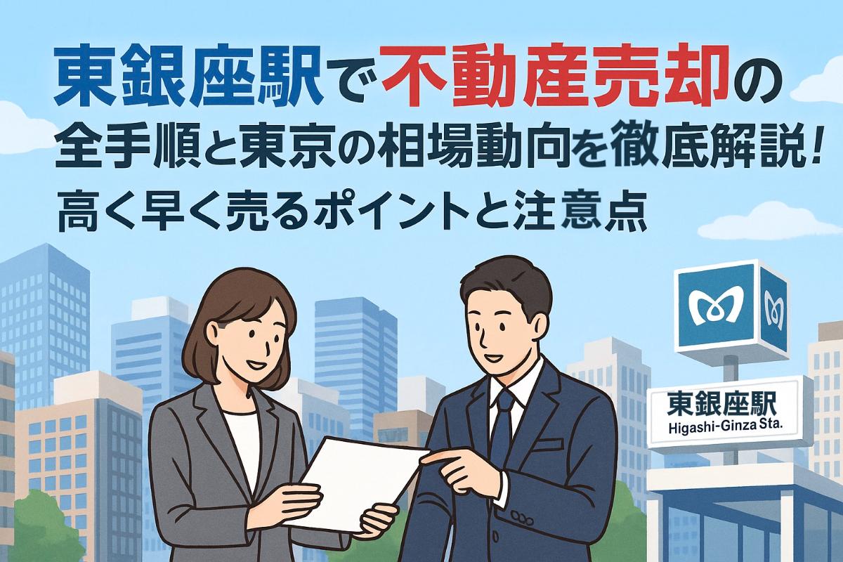 東銀座駅で不動産売却の全手順と東京の相場動向を徹底解説！高く早く売るポイントと注意点
