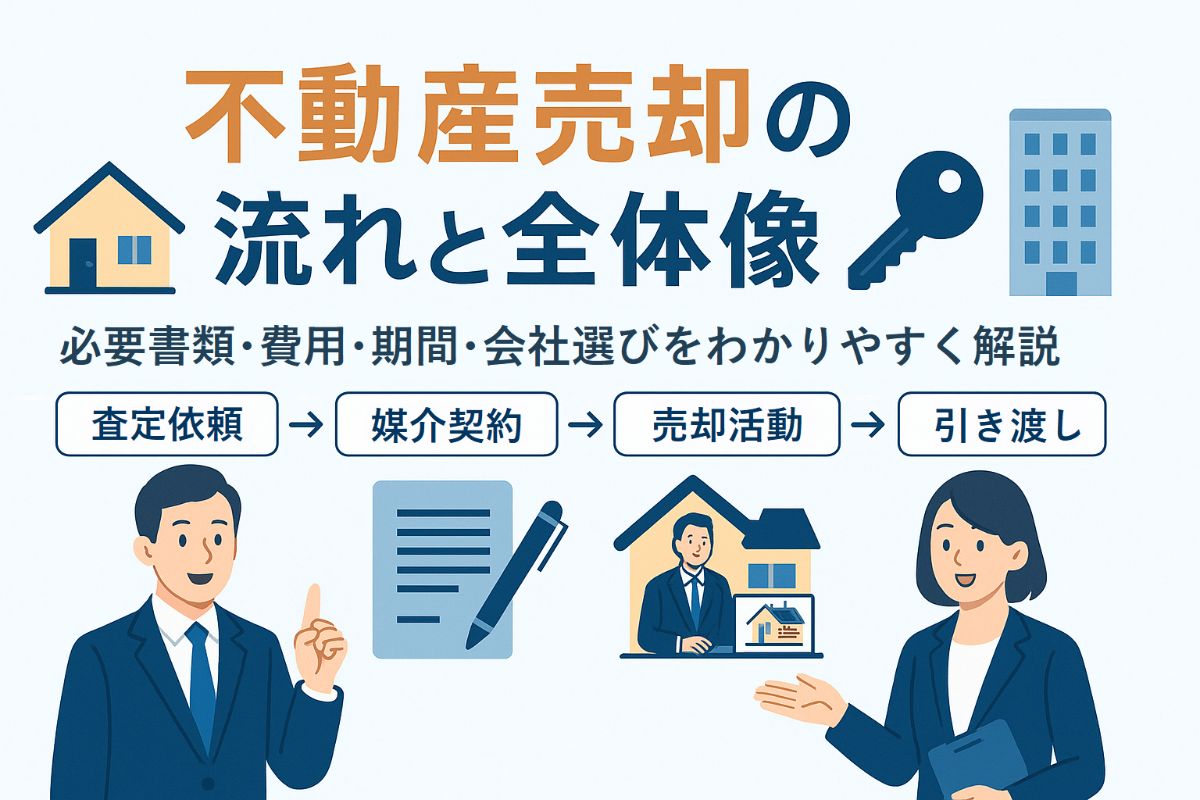 不動産売却の流れと全体像を解説・必要書類や費用・期間・会社選びまでわかるガイド！