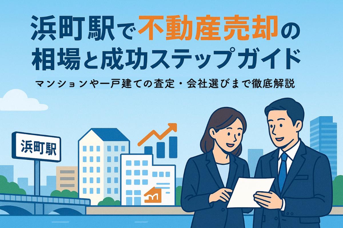 浜町駅で不動産売却の相場と成功ステップガイド｜マンションや一戸建ての査定・会社選びまで徹底解説