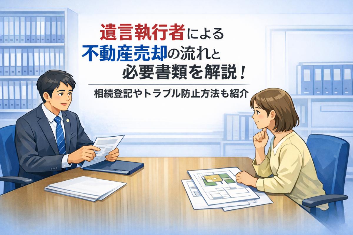 遺言執行者による不動産売却の流れと必要書類を解説！相続登記やトラブル防止方法も紹介