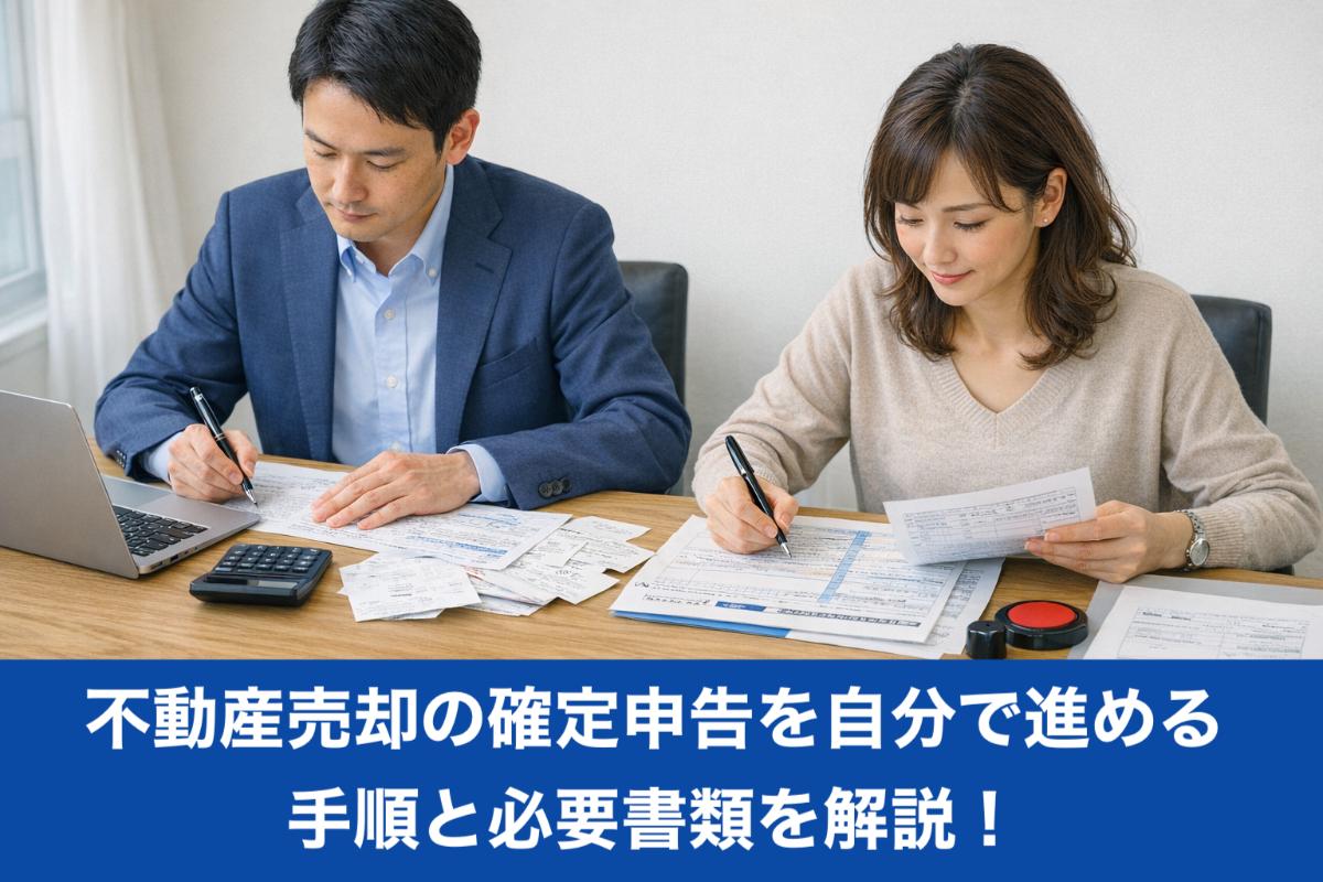 不動産売却の確定申告を自分で進める手順と必要書類を解説！計算方法がわかるガイド