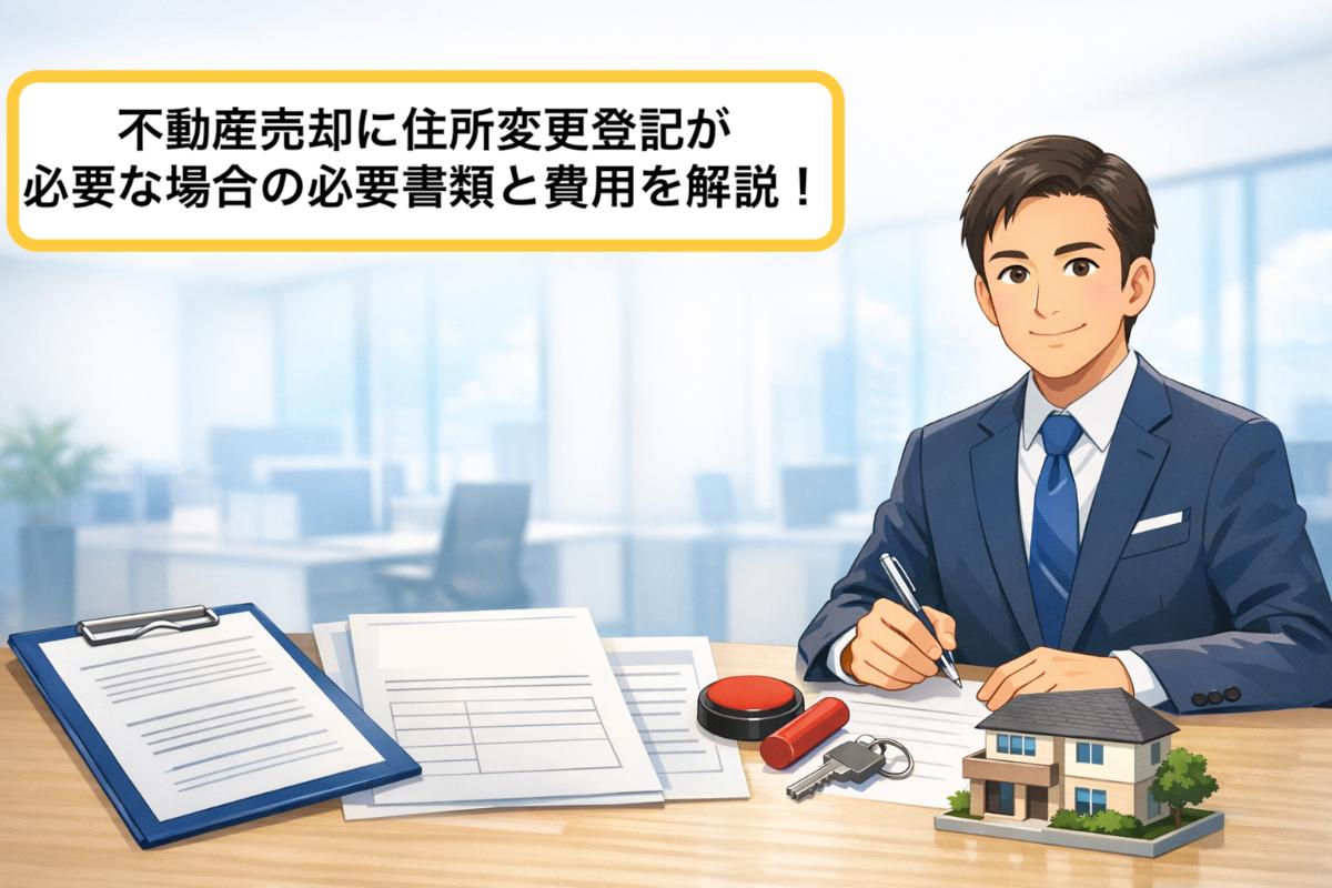 不動産売却に住所変更登記が必要な場合の必要書類と費用を解説！
