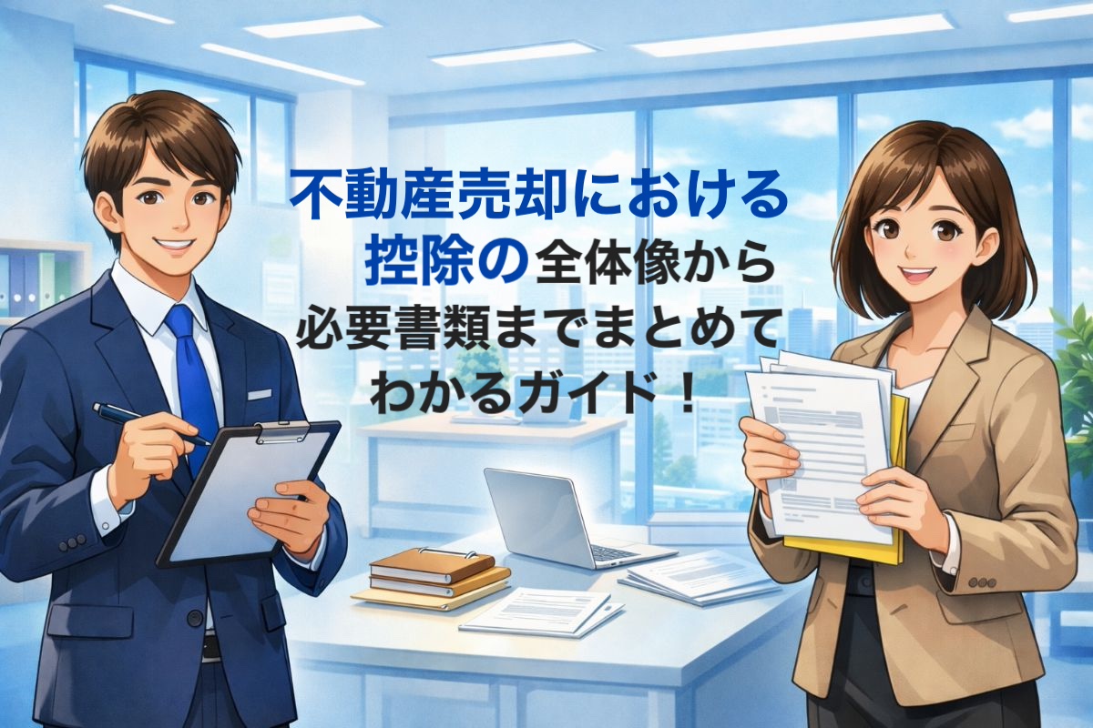 不動産売却における控除の全体像から必要書類までまとめてわかるガイド!