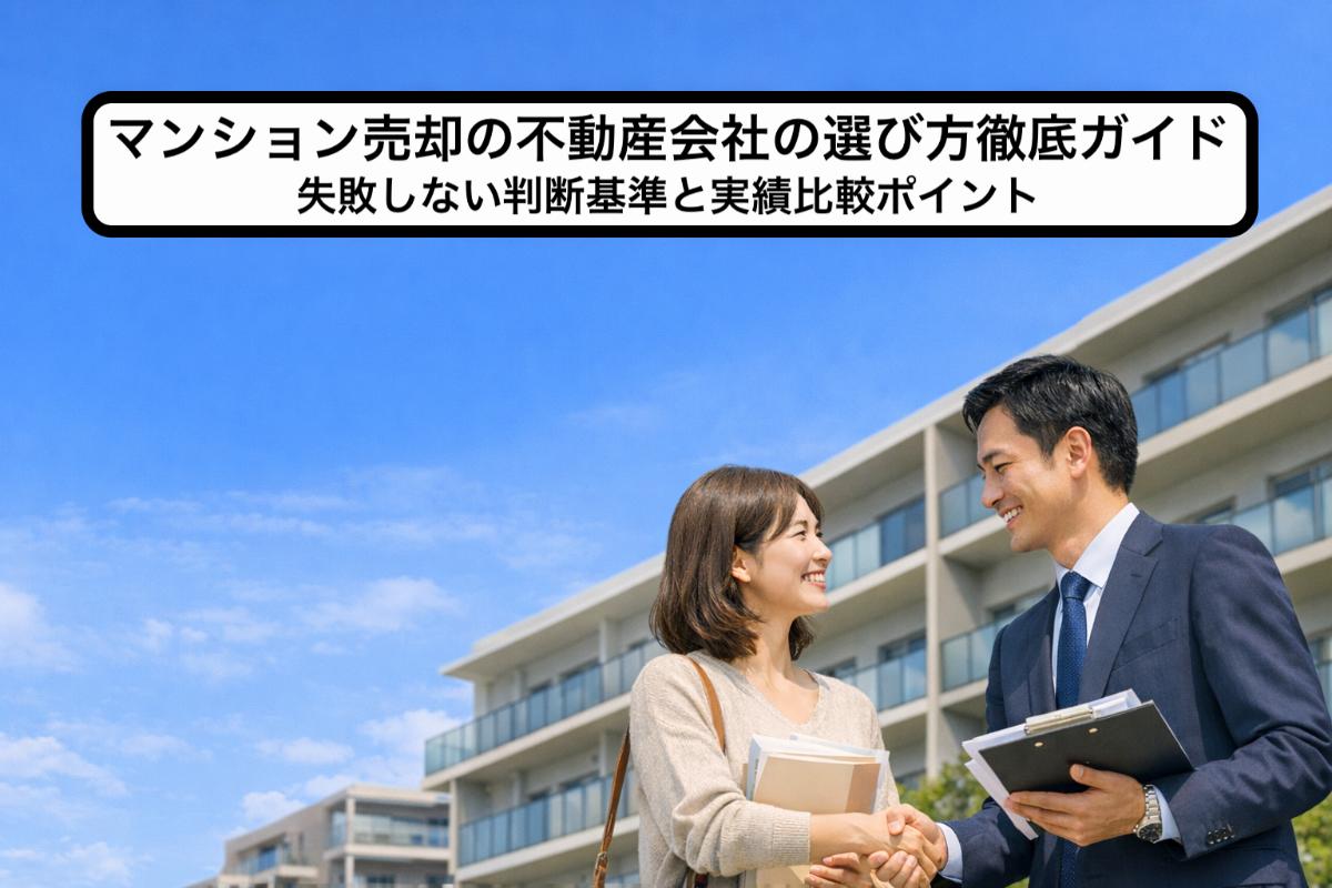 マンション売却の不動産会社の選び方徹底ガイド｜失敗しない判断基準と実績比較ポイント