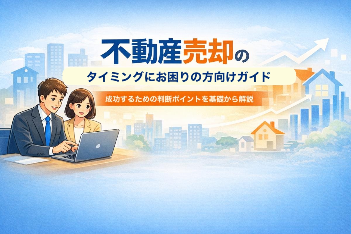 不動産売却のタイミングにお困りの方向けガイド・成功するための判断ポイントを基礎から解説