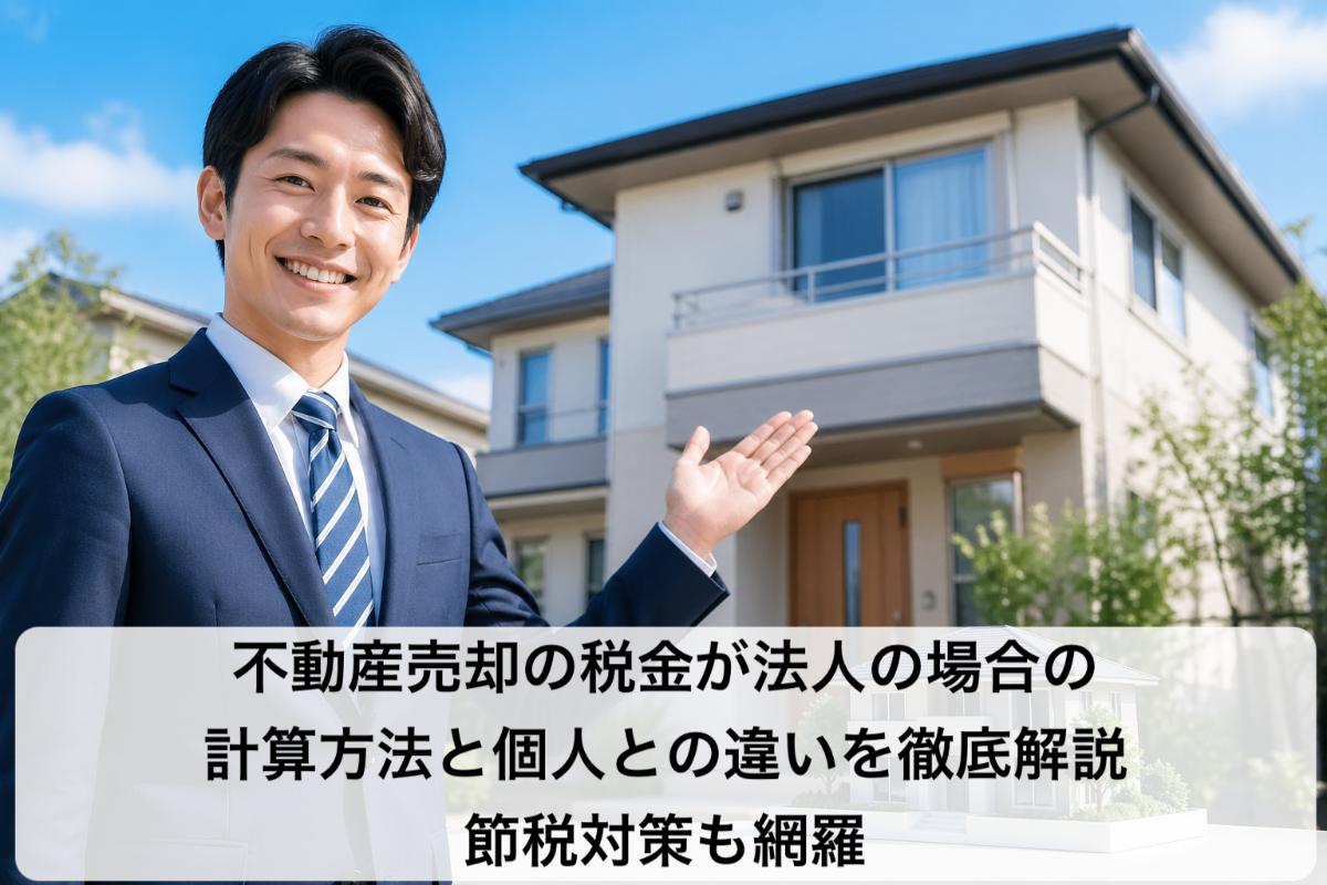 不動産売却の税金が法人の場合の計算方法と個人との違いを徹底解説｜節税対策も網羅