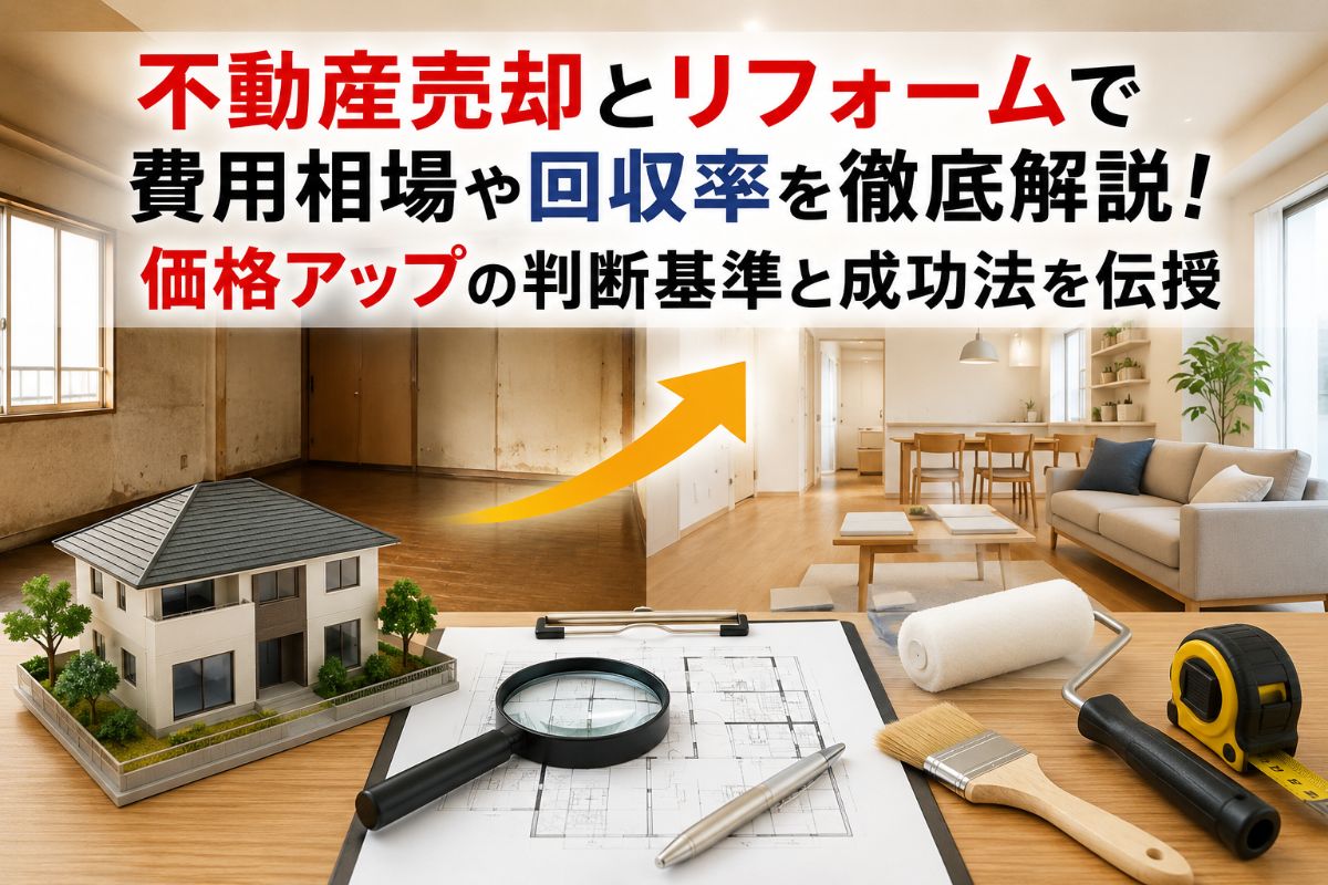 不動産売却とリフォームで費用相場や回収率を徹底解説！価格アップの判断基準と成功法を伝授