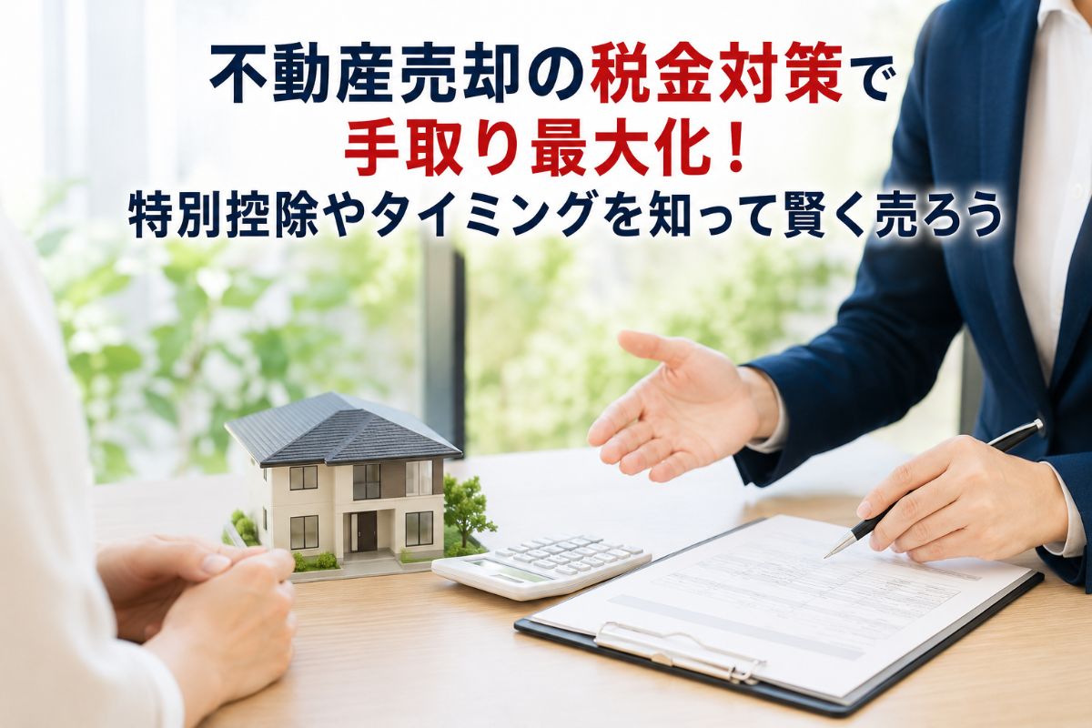 不動産売却の税金対策で手取り最大化！特別控除やタイミングを知って賢く売ろう