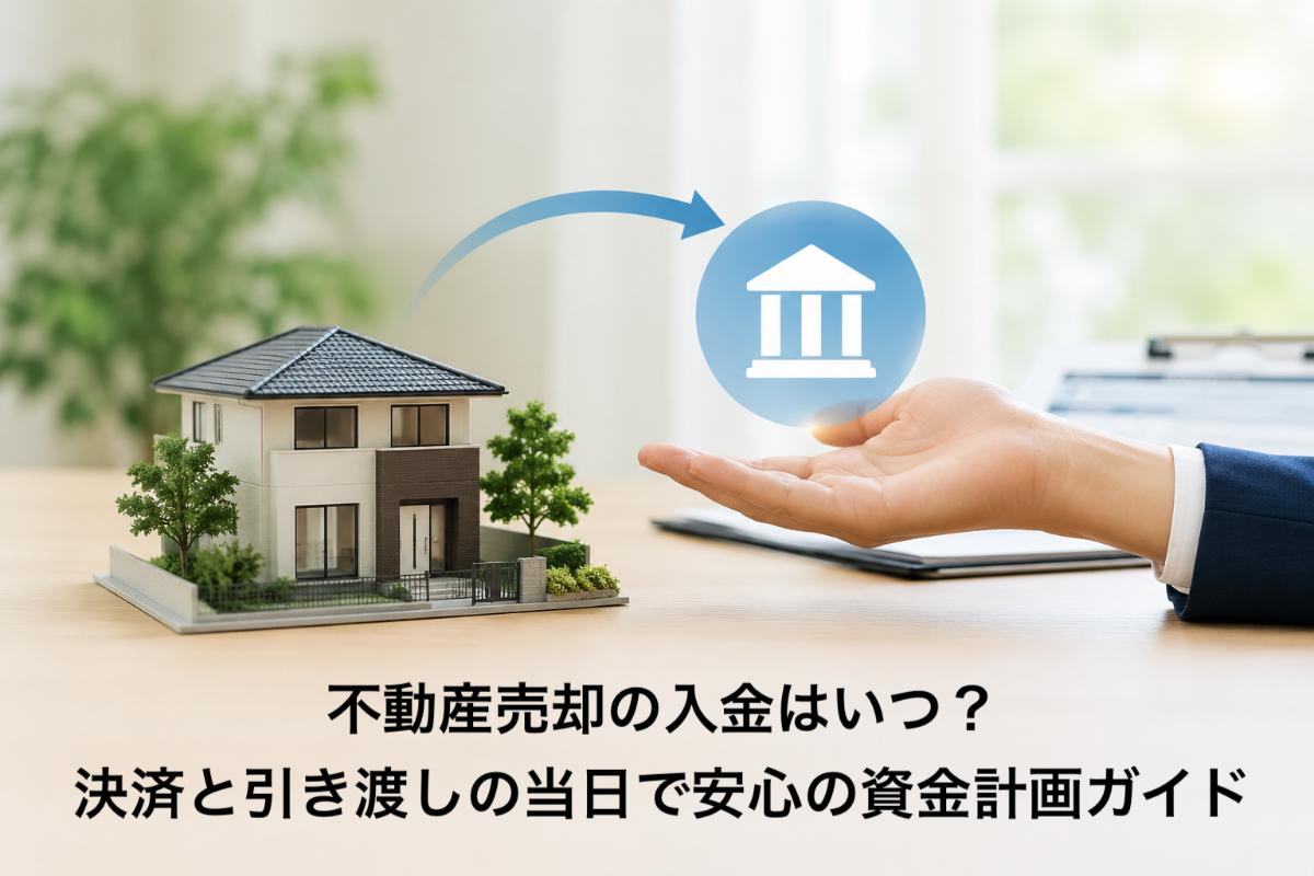 不動産売却の入金はいつ？決済と引き渡しの当日で安心の資金計画ガイド