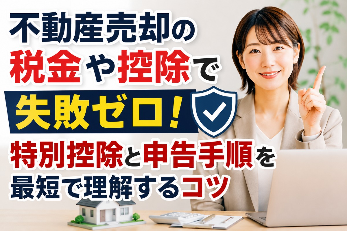 不動産売却の税金や控除で失敗ゼロ！特別控除と申告手順を最短で理解するコツ