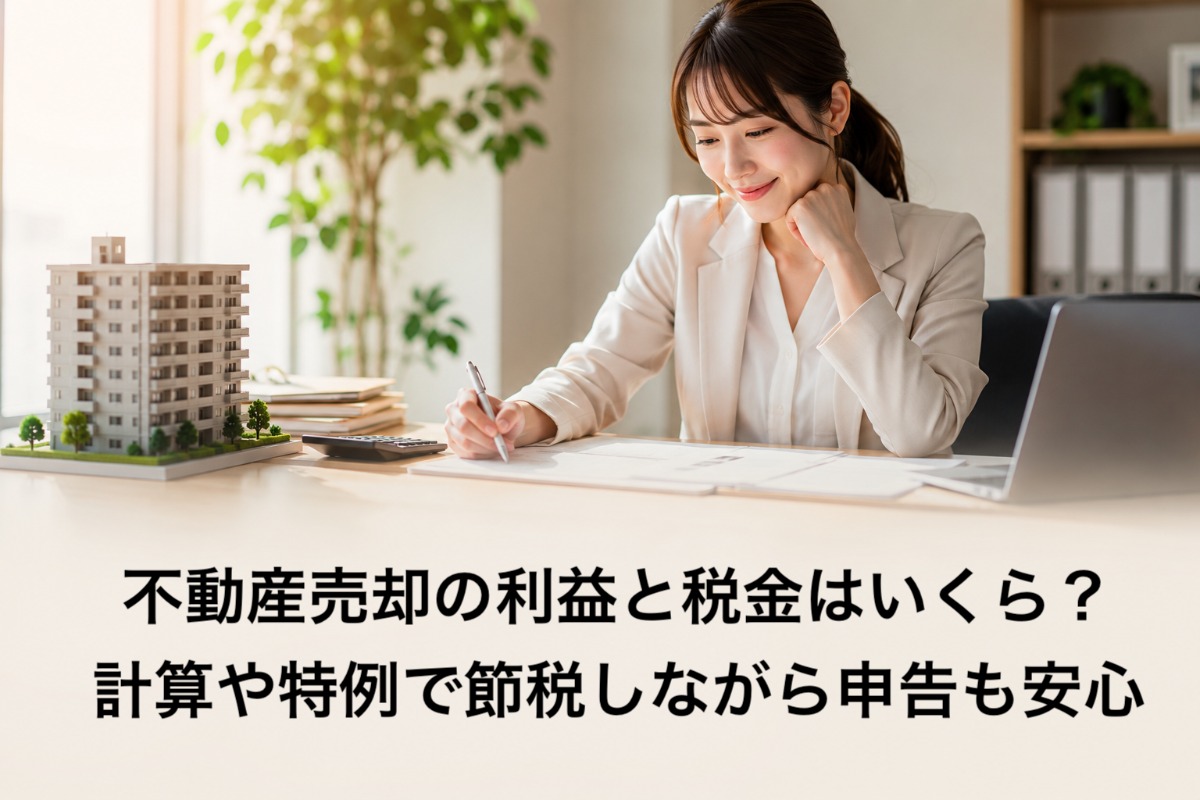 不動産売却の利益と税金はいくら？計算や特例で節税しながら申告も安心