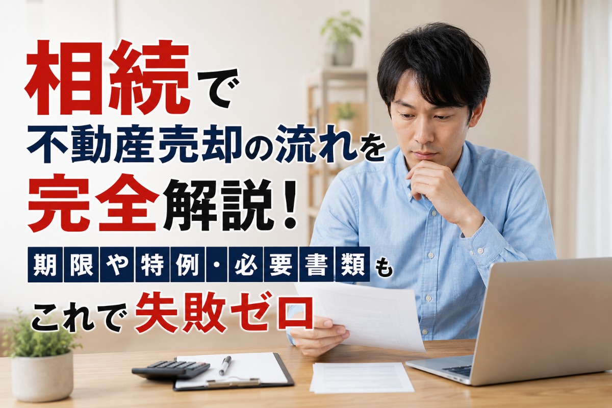 相続で不動産売却の流れを完全解説！期限や特例・必要書類もこれで失敗ゼロ