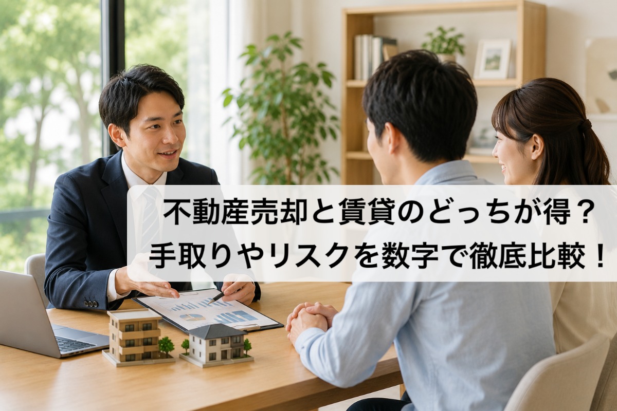 不動産売却と賃貸のどっちが得？手取りやリスクを数字で徹底比較！